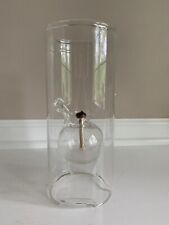 Wolfard Hand Blown Clear Glass Oil Lamp 9” picture