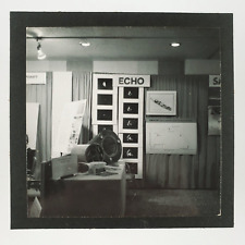 Project Echo NASA Display Photo 1950s Trade Show Table Conference Snapshot A3315 picture
