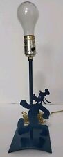 Vintage Mickey and Co Goofy Lamp Metal Blue Cresswell Desk picture