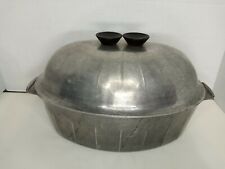 VTG Household Institute Cooking Utensils Aluminum Oval Oven Roaster Pan Lid Bake picture