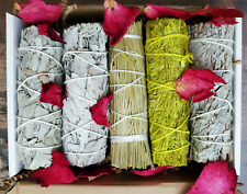 5 Pack Smudging Kit Sage Bundles Sticks 4'' Long For Home Energy Cleansing picture