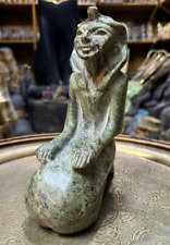 UNIQUE ANCIENT EGYPTIAN ANTIQUES Statue Sphinx Protector Of Pyramids Egyptian BC picture