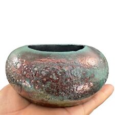 Studio Pottery Wall Pocket Vase Planter Signed Off Center Clars? Marked Textured picture