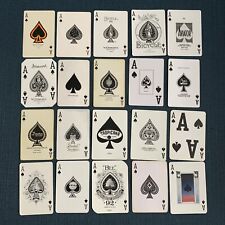 Vintage Single Swap Ace of Spades Playing Cards Unique Lot of 20 - set #2 picture