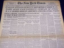 1940 SEPTEMBER 13 NEW YORK TIMES - ITALIANS ATTACK EGYPT - NT 2934 picture