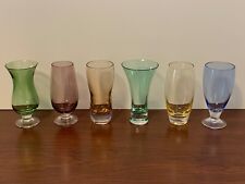 Lenox Multicolor Assorted Color Gems, Cordials Set of 6 Shot Glasses. picture