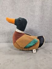 Vintage Russ Felt Corduroy Mallard Duck Stuffed Plush #6005 6.5