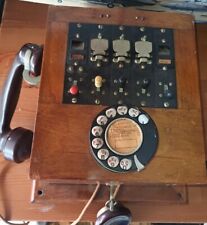 Antique Vintage French Wooden Box Telephone picture