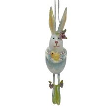 Dept. 56 Krinkles Patience Brewster Easter Bunny Ballerina Ornament Blue picture