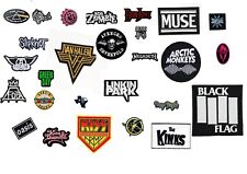 Rock Metal Pop Punk Music lover badges bands Iron sew on Embroidered Patches New picture