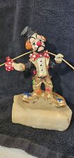 Ron Lee Hobo Joe Clown Figurine 24k Gold Onyx Signed Dated 1979 Going My Way picture