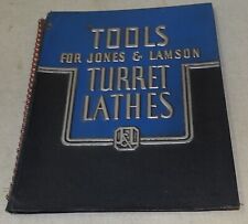 Turret Lathes Tools JONES & LAMSON Springfield Vermont Catalog (1940s ?) picture