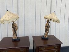 65245 Pair QUALITY Heavy Oriental Table Lamps Modern picture
