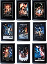Star Wars Complete Saga A3 Framed Harrison Ford, Mark Hamill Poster a Movie Fan picture