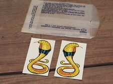 VINTAGE RARE 1950-60's SNAKE DECAL UNUSED ORIGINAL - By Imprint Art picture