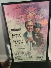 My Fair Lady Original Signed Cast Poster with Richard Chamberlain Framed 22x14.5 picture