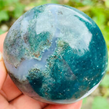 167g Natural Green Ocean Jasper Crystal Polished Palm stone Specimen picture