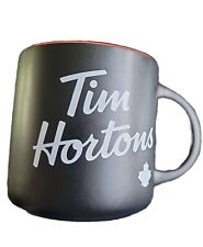 Tim Hortons 2020 Ceramic Mug Black Red White Maple Leaf 12 oz picture