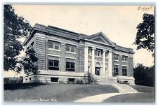 1908 Public Library Exterior Building Beloit Wisconsin Vintage Antique Postcard picture