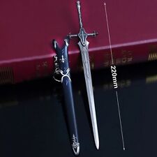 Knight Sword Letter Opener Mini Keychain Excalibur Balmung King Arthur Model picture