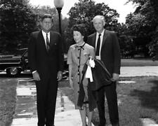 PRESIDENT KENNEDY with Charles and Anne Lindbergh Photo  (161-C) picture