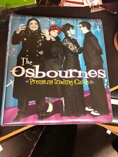 THE OSBOURNES 2002 INKWORKS ALBUM BINDER & COMPLETE BASE CARD SET OF 72 N More picture