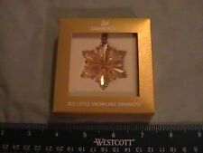 Small Gold 2014 Swarovski Crystal SCS Festive Christmas Ornament 5059029 picture