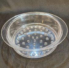PRINCESS HOUSE Nouveau Clear Glass Steamer Strainer Made in FRANCE picture