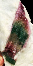 847g Natural Watermelon Color Tourmaline Crystal Rough Stone Specimen ip1240 picture