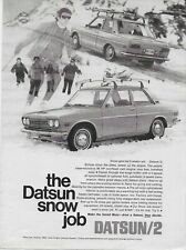 1970 Datsun/2 Nissan Snow Job 96 hp Overhead Cam Disc Brakes Original Vintage AD picture