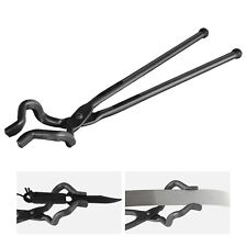 VEVOR Blacksmith Tongs 18” Z V-Bit Tongs Carbon Steel Tongs A3 Steel Rivets picture