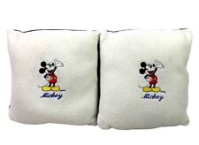 Vtg Mickey Mouse Disney Embroidered Throw Decorative Pillow Cushion 12