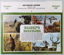 NEW 1974 REMINGTON Gun Firearms OUR WILDLIFE HERITAGE Calendar Large Format MINT picture