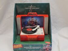 2013 Alvin The Chipmunks Christmas Animated Ornament Record Player Music Lights picture