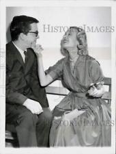 1959 Press Photo Constance Bennett & Ron Beattie in 