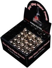 Display Box For 9mm Silver Punch Cutter On Key Chain, 24 Punch Cutters, Silver picture