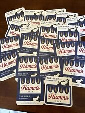 Hamm’s Brewing Bear BEER Coasters Lot Of 20 Two Sided With The Famous Bear NEW picture