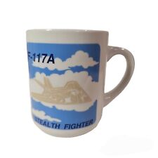 F-117A Coffee Mug Stealth Fighter Military Jet Ceramic Tea Cup USA Airforce 1989 picture