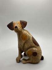 Demdaco Crackle Painted Folk Art Dog Figurine Elaine & Frank Valletta 2011 4