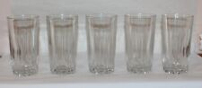 5 Crystal Cut Star Bottom Glasses Italy 15 Ounce picture