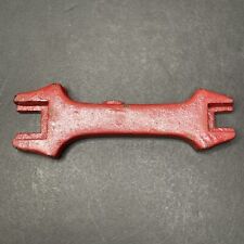 Antique c1920s Fireman's Fire Hydrant Wrench Cast Iron Fireman Square Bolt Key picture