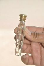 Vintage Unique Long Cut Glass Victorian Perfume Bottle, Collectible picture