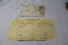  1919 Tax Receipt Erie County, Ohio with Original Cancelled Envelope Antique picture
