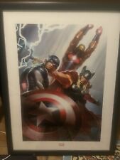 Marvel, Iron Man, Captain America, Thor, Sideshow Collectibles Art Print Framed picture