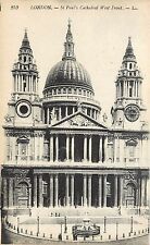 Saint Paul's Cathedral West Front England Postcard picture