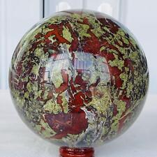 3260g Natural dragon blood stone quartz sphere crystal ball reiki healing picture