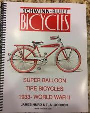 COLOR BOOK prewar 1933 to 1941 SCHWINN BICYCLES antique catalog brochure picture