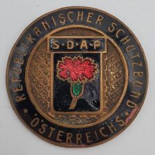 Austria Original Protection League enamel pin post WW1 Social Democratic SDAP picture