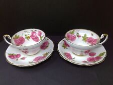 Pair of Foley Bone China Century Rose Cup and Saucer Sets picture
