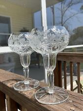 Fosteria Coronation Crystal Candle Holder Vintage (2)~6” picture